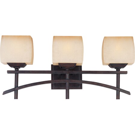 Maxim Lighting Asiana 3-Light 23.5" Wide Roasted Chestnut Vanity Light 10993WSRC